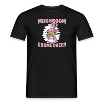 Cueillette de champignons Reine Champignon Nain - T-shirt homme - noir - Devant - AI Model Male 178 light (178cm)