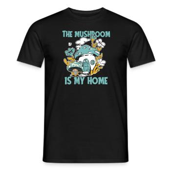 Cueilleurs de champignons Champignons Accueil Nain de champignons - T-shirt homme - noir - Devant - AI Model Male 178 light (178cm)