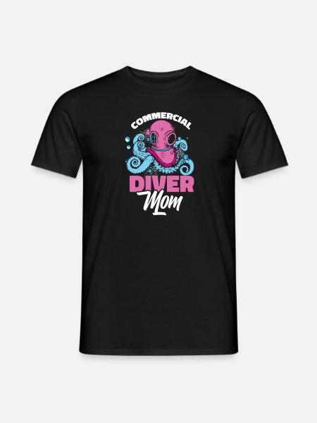 Plongeuse Mère Plongée Commerciale - T-shirt homme - noir