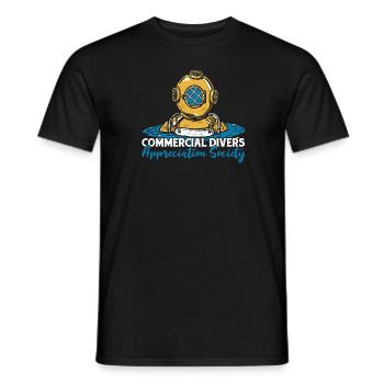 Tauchen Taucher Kommerzielles Tauchen - Männer T-Shirt - Schwarz - Vorne - AI Model Male 178 light (178cm)
