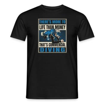Tauchen Taucher Kommerzielles Tauchen - Männer T-Shirt - Schwarz - Vorne - AI Model Male 178 light (178cm)