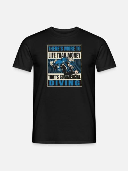 Diving Diver Commercial Diving - Men's T-Shirt - black