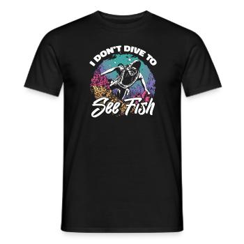Tauchen Taucher Witzig Kommerzielles Tauchen - Männer T-Shirt - Schwarz - Vorne - AI Model Male 178 light (178cm)