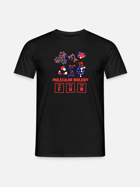 Biology Biologist Molecules Molecular Biologist - Men's T-Shirt - black