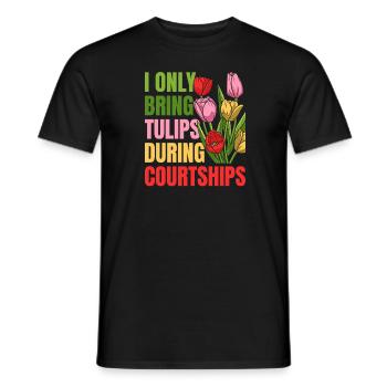 Tulpen Tulpen - Männer T-Shirt - Schwarz - Vorne - AI Model Male 178 light (178cm)