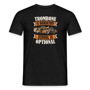 Spielmannszug Trombone drôle - T-shirt homme - noir - Devant - AI Model Male 178 light (178cm)