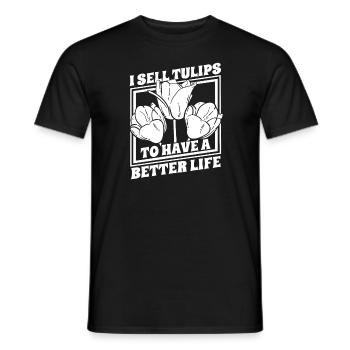 Tulpen Tulpen - Männer T-Shirt - Schwarz - Vorne - AI Model Male 178 light (178cm)
