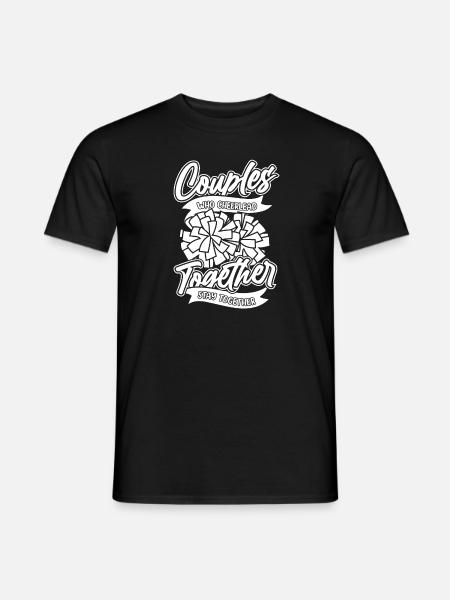 Cheerleader Cheerleading Paar - Männer T-Shirt - Schwarz