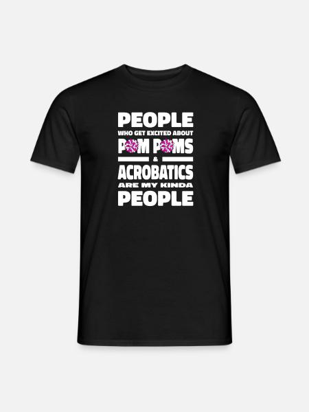 pom-pom girl pom-pom girl drôle - T-shirt homme - noir