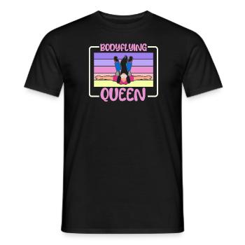 Reine du parachutisme intérieur - T-shirt homme - noir - Devant - AI Model Male 178 light (178cm)
