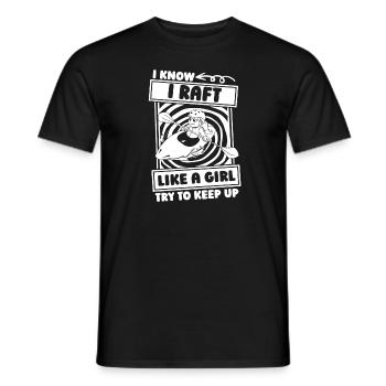 rafting - T-shirt homme - noir - Devant - AI Model Male 178 light (178cm)
