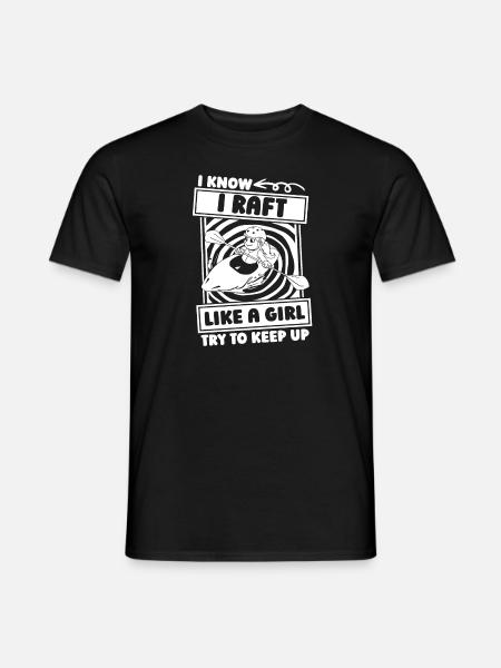 Rafting - Männer T-Shirt - Schwarz