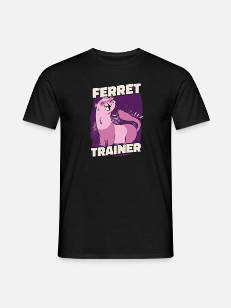 Frettchen Iltis Trainer - Männer T-Shirt - Schwarz