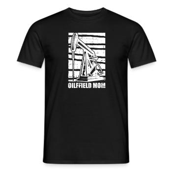 Oilfield Oil Rig Oilfield Mom - Men's T-Shirt - black - Front - AI Model Male 178 light (178cm)