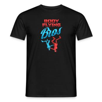 Indoor Skydiving Cool Indoor Fallschirmspringen - Men's T-Shirt - black - Front - AI Model Male 178 light (178cm)