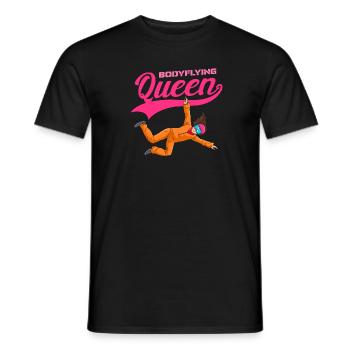 Reine du parachutisme intérieur - T-shirt homme - noir - Devant - AI Model Male 178 light (178cm)