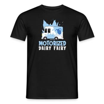 Lait de vache Panier de lait de fée - T-shirt homme - noir - Devant - AI Model Male 178 light (178cm)