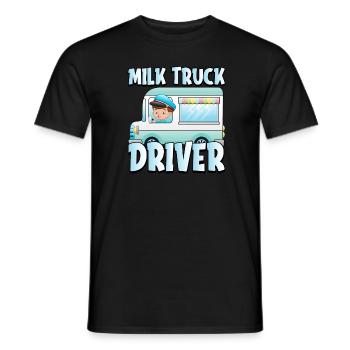 Lait de vache Mignon chariot à lait - T-shirt homme - noir - Devant - AI Model Male 178 light (178cm)