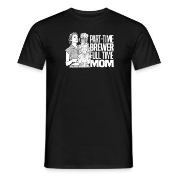 Bière artisanale Bière artisanale Noix de bière - T-shirt homme - noir - Devant - AI Model Male 178 light (178cm)