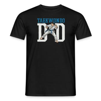 Taekwondo Father Taekwondo Father Taekwondo Dad - Men's T-Shirt - black - Front - AI Model Male 178 light (178cm)
