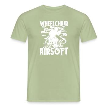 Airsoft - T-shirt homme - vert sauge - Devant - AI Model Male 178 light (178cm)