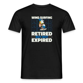 Wing Surf Wing Foil Im Ruhestand - Männer T-Shirt - Schwarz - Vorne - AI Model Male 178 light (178cm)