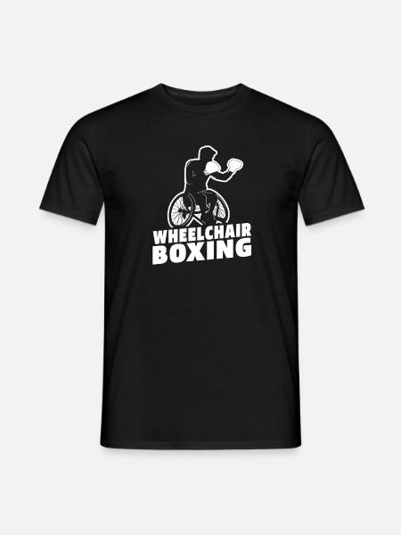 Boxen Boxer Rollstuhl - Männer T-Shirt - Schwarz