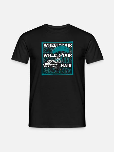 Paragleiter Paragleiten Rollstuhl - Männer T-Shirt - Schwarz