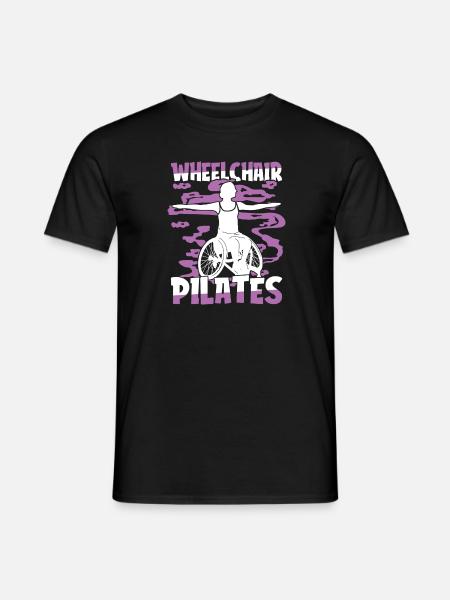 Pilates Rollstuhl - Männer T-Shirt - Schwarz