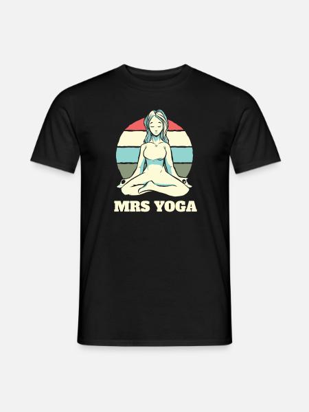 Fille de yoga - T-shirt homme - noir