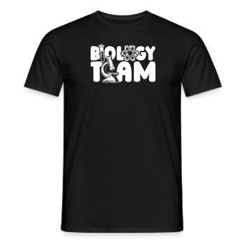 Biology Biologist - Men's T-Shirt - black - Front - AI Model Male 178 light (178cm)