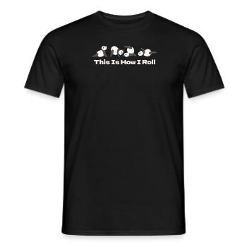 Yoga Niedlich Panda Macht Yoga - Männer T-Shirt - Schwarz - Vorne - AI Model Male 178 light (178cm)