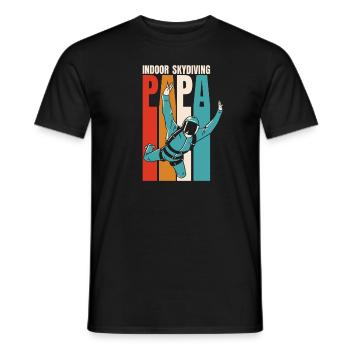 Indoor Skydiving Cool Indoor Fallschirmspringen - Men's T-Shirt - black - Front - AI Model Male 178 light (178cm)