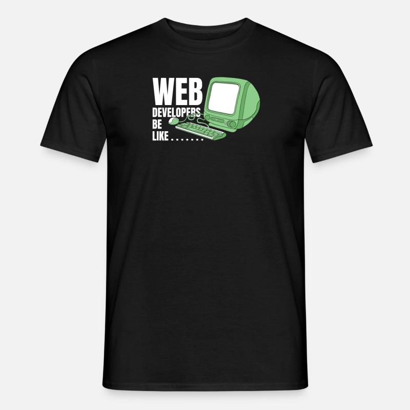 Web Developer Web Developer Funny - Men's T-Shirt - black