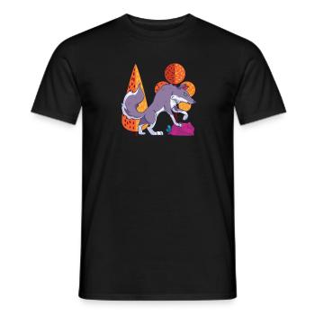 Wolf Großartig - Männer T-Shirt - Schwarz - Vorne - AI Model Male 178 light (178cm)