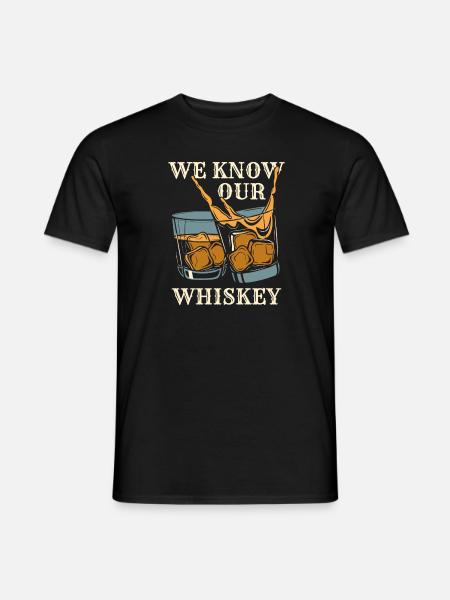 Whisky Whiskey Cool - Männer T-Shirt - Schwarz