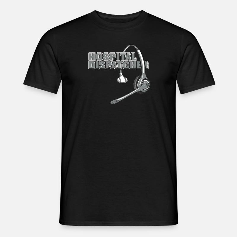 Notruf Leitstelle Einsatzzentrale Cool - Männer T-Shirt - Schwarz