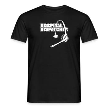 Emergency call control center operations center - Men's T-Shirt - black - Front - AI Model Male 178 light (178cm)