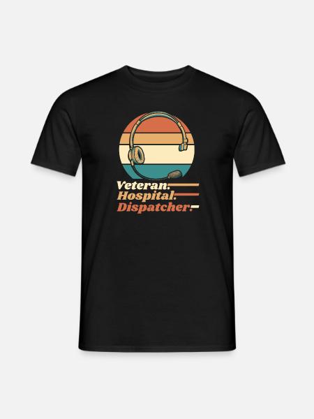 Notruf Leitstelle Einsatzzentrale - Männer T-Shirt - Schwarz