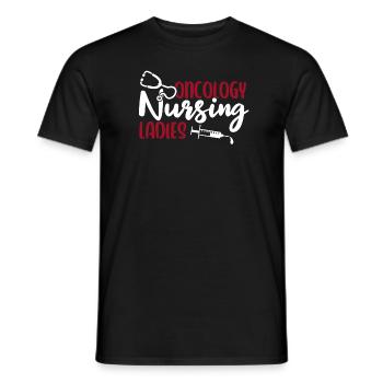 Infirmière Dame - T-shirt homme - noir - Devant - AI Model Male 178 light (178cm)