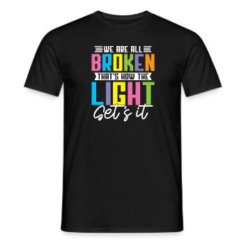 Psychology Psychologist Bunt - Men's T-Shirt - black - Front - AI Model Male 178 light (178cm)