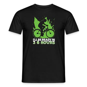 Vélo électrique Vélo électrique 3 6 heures - T-shirt homme - noir - Devant - AI Model Male 178 light (178cm)