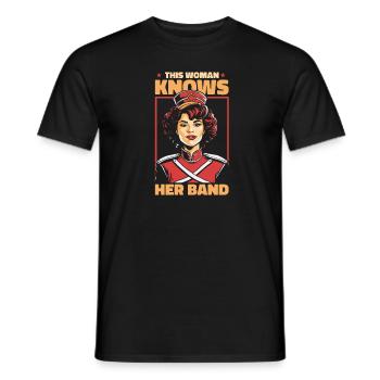 Fan train marching band - Men's T-Shirt - black - Front - AI Model Male 178 light (178cm)