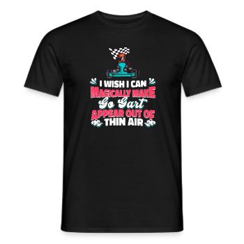 Go karting, karting, karting - Men's T-Shirt - black - Front - AI Model Male 178 light (178cm)