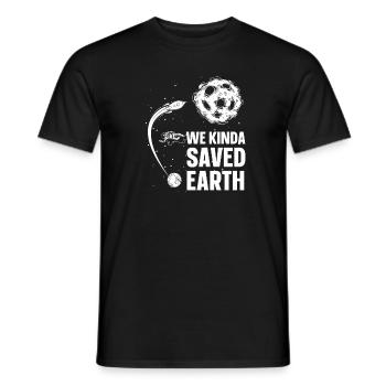 Weltraum Weltall Erde Astroid Umleitung - Männer T-Shirt - Schwarz - Vorne - AI Model Male 178 light (178cm)