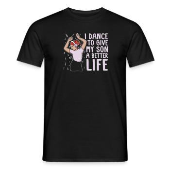 Mom Mutter Sohn Tanz Mutter - Männer T-Shirt - Schwarz - Vorne - AI Model Male 178 light (178cm)