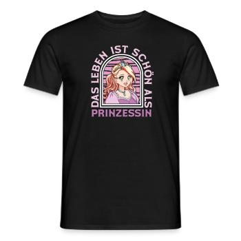 Prinzessin Fun - Männer T-Shirt - Schwarz - Vorne - AI Model Male 178 light (178cm)
