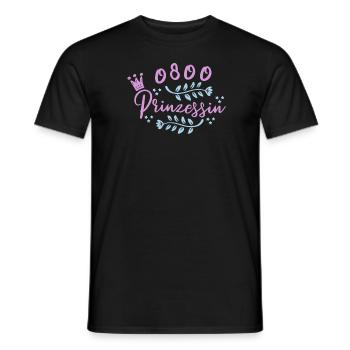Prinzessin Krone - Männer T-Shirt - Schwarz - Vorne - AI Model Male 178 light (178cm)