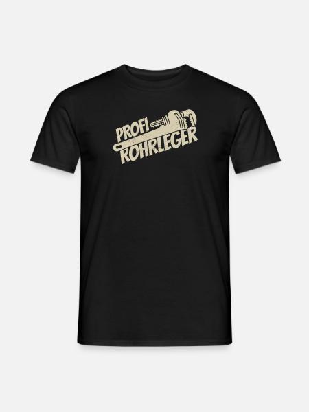 Rohrleitungsbauer Fachmann - Männer T-Shirt - Schwarz