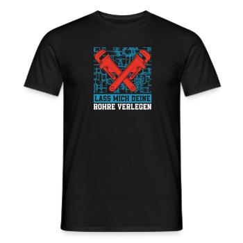 Rohrleitungsbauer Komisch - Männer T-Shirt - Schwarz - Vorne - AI Model Male 178 light (178cm)